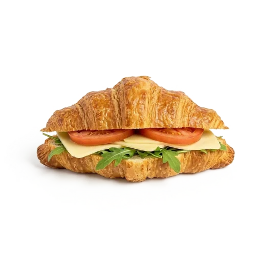 Petite Croissants - Tomato, Swiss cheese, vegan aioli, greens