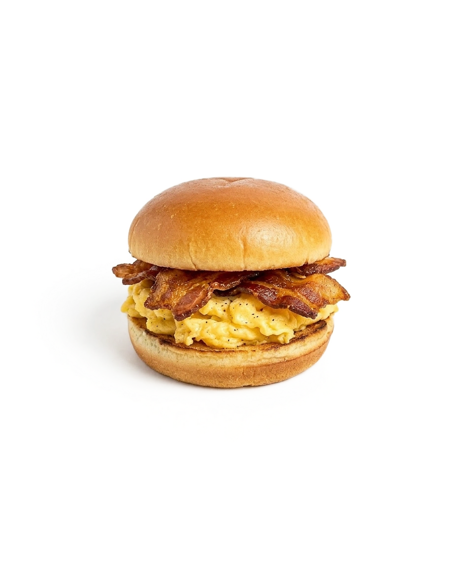 Sliders - Maple glazed bacon, egg, cheddar cheese, chipotle aioli